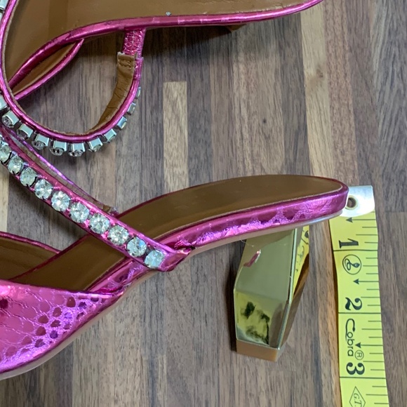 Kurt Geiger Pink Metallic Heels - Picture 9 of 14